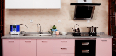 时尚青花不锈钢橱柜